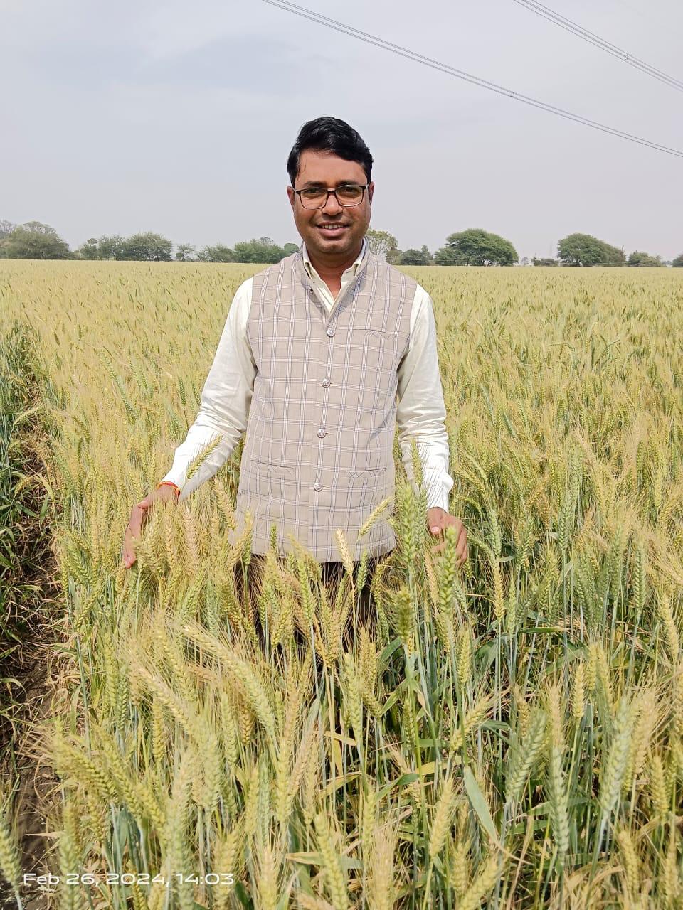 Farmer in field